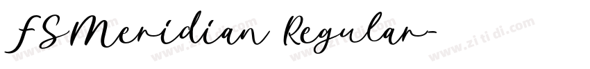 FSMeridian Regular字体转换